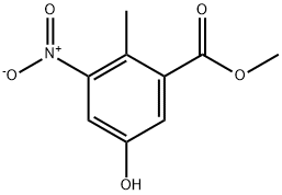 5-羟基-2-甲基-3-硝基苯甲酸甲酯 结构式