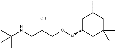 O-(2-hydroxy-3-(tert-butylamino)propyl)-3,3,5-trimethylcyclohexanone oxime 结构式