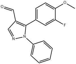 5-(3-Fluoro-4-methoxyphenyl)-1-phenyl-1H-pyrazole-4-carbaldehyde