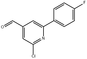 2-CHLORO-6-(4-FLUOROPHENYL)PYRIDINE-4-CARBALDEHYDE 结构式