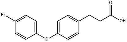 3-(4-(4-BROMOPHENOXY)PHENYL)PROPANOIC ACID 结构式