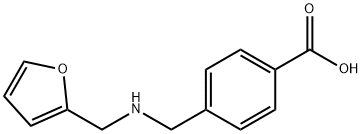 4-([(2-FURYLMETHYL)AMINO]METHYL)BENZOIC ACID HYDROCHLORIDE 结构式