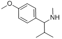 1-(4-甲氧基苯基)-N,2-二甲基丙-1-胺 结构式