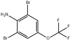 3,5-二溴-4-氨基三氟甲氧基苯 结构式
