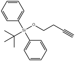 tert-Butyl(3-butynyloxy)diphenylsilane 结构式