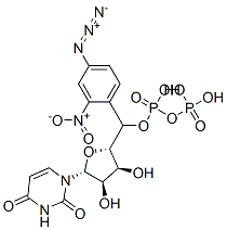 4-azido-2-nitrophenyluridylyl pyrophosphate 结构式