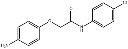 2-(4-氨基苯氧基)-N-(4-氯苯基)乙酰胺 结构式