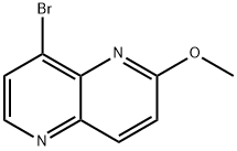 8-溴-2-甲氧基-1,5-萘啶 结构式