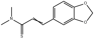 2-Propenethioamide,  3-(1,3-benzodioxol-5-yl)-N,N-dimethyl- 结构式