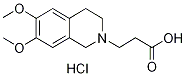 3-(6,7-DIMETHOXY-3,4-DIHYDRO-1H-ISOQUINOLIN-2-YL)-PROPIONIC ACID HYDROCHLORIDE 结构式