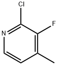 2-氯-3-氟-4-甲基吡啶 结构式