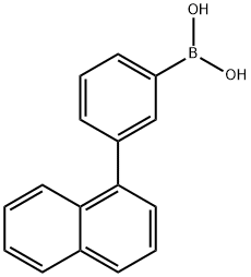 [3-(1-萘)苯基]-硼酸 结构式