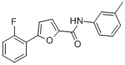 5-(2-FLUOROPHENYL)-N-(3-METHYLPHENYL)-2-FURANCARBOXAMIDE 结构式