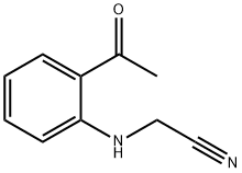 2-[(2-乙酰基苯基)氨基]乙腈 结构式