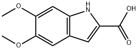 5,6-二甲氧基吲哚-2-甲酸 结构式