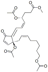 (4R,5Z,7E,12S,14Z)-4,12,20-Tris(acetyloxy)-9-oxo-5,7,10,14-prostatetren-1-oic acid methyl ester 结构式