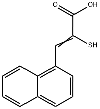 2-Mercapto-3-(1-naphthalenyl)propenoic acid 结构式