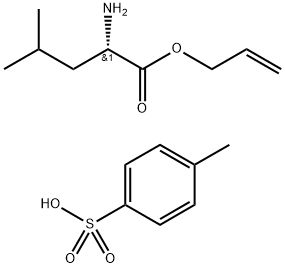L-亮氨酸烯丙酯4-甲苯磺酸盐 结构式