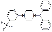 1-二苯甲基-4-(4-(三氟甲基)吡啶-2-基)哌嗪 结构式