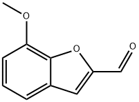 7-甲氧基-1-苯并呋喃-2-甲醛 结构式