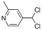 Pyridine, 4-(dichloromethyl)-2-methyl- (9CI) 结构式