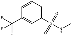 N-甲基-3-(三氟甲基)苯磺酰胺 结构式