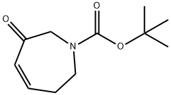 3-氧代-2,3,6,7-四氢-1H-吖庚因-1-羧酸叔丁酯 结构式