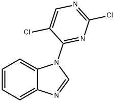 1-(2,5-二氯嘧啶-4-基)-1H-苯并[D]咪唑 结构式