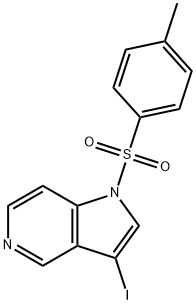 3-iodo-1-[(4-methylphenyl)sulfonyl]-
1H-pyrrolo[3,2-c]pyridine 结构式