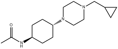 N - ((1R,4R)-4-(4-(环丙基甲基)哌嗪-1-基)环己基)乙酰胺 结构式