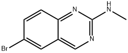 6-溴-N-甲基喹唑啉-2-胺 结构式