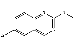 6-溴-N,N-二甲基-2-氨基喹唑啉 结构式