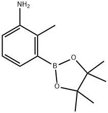 3-AMINO-2-METHYLPHENYLBORONIC ACID, PINACOL ESTER 结构式