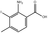 2-氨基-3-碘-4-甲基苯甲酸 结构式