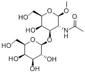 N-ACETYL-3-O-Β-D-GALACTOPYRANOSYL-Β-D-GALACTOSAMINE METHYL GLYCOSIDE 结构式