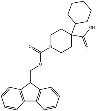 Fmoc-4-cyclohexyl-piperidine-4-carboxylicacid