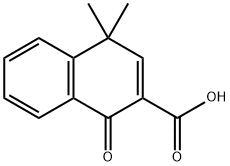 1,2-dihydro-4,4-dimethyl-1-oxo-2-naphthalenecarboxylic acid 结构式