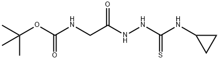 tert-Butyl(2-(2-(cyclopropylcarbamothioyl)hydrazinyl)-2-oxoethyl)carbamate