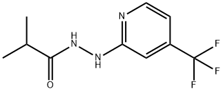 PROPANOIC ACID, 2-METHYL-, 2-[4-(TRIFLUOROMETHYL)-2-PYRIDINYL]HYDRAZIDE 结构式