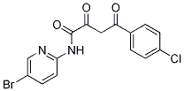 N-(5-BROMO-PYRIDIN-2-YL)-4-(4-CHLOROPHENYL)-2,4-DIOXO-BUTYRAMIDE 结构式