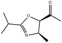 Ethanone, 1-[4,5-dihydro-4-methyl-2-(1-methylethyl)-5-oxazolyl]-, cis- (9CI) 结构式