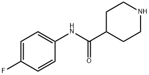 N-(4-氟苯基)哌啶-4-甲酰胺 结构式