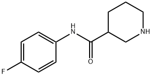 PIPERIDINE-3-CARBOXYLIC ACID (4-FLUORO-PHENYL)-AMIDE 结构式