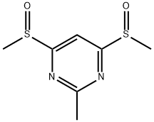 2-METHYL-4,6-BISMETHYLSULFINYLPYRIMIDINE 结构式