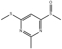 2-METHYL-4-METHYLSULFINYL-6-METHYLTHIOPYRIMIDINE 结构式