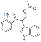 Acetic acid 2,2-bis(1H-indole-3-yl)ethyl ester 结构式