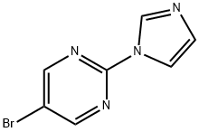 5-BROMO-2-(1H-IMIDAZOL-1-YL)PYRIMIDINE 结构式
