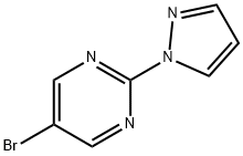 5-溴-2-吡唑-1-基-嘧啶 结构式