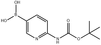 6-BOC-氨基吡啶硼酸 结构式