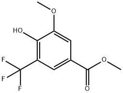 3-Trifluoromethyl-4-hydroxy-5-methoxy Methyl Benzoate 结构式